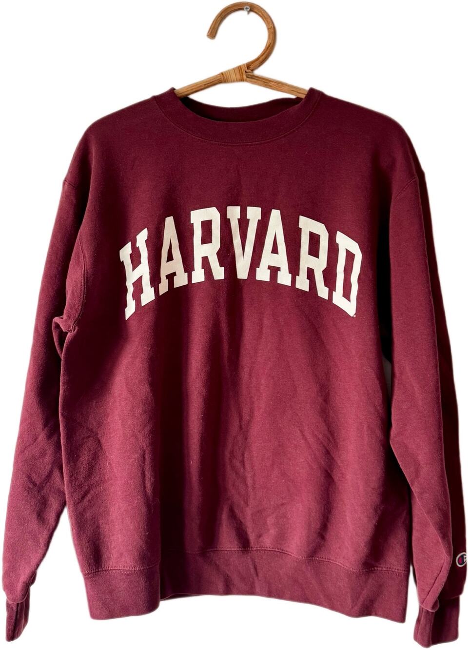 Vintage Y2K Champion Harvard University Unisex Crewneck Sweatshirt M Crimson